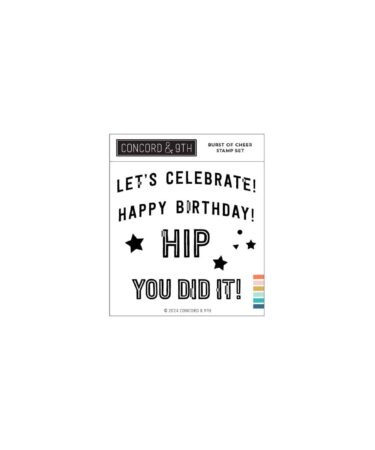 Concord & 9th - Burst of Cheer Stamp Set (4 x 4)