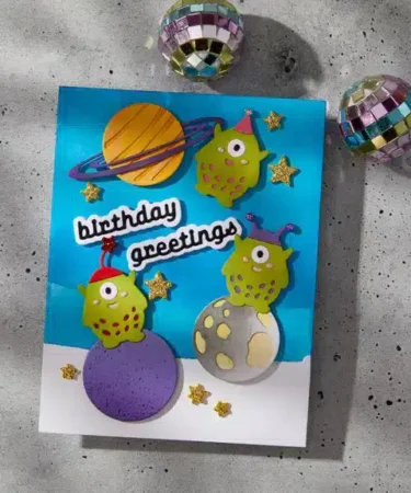 Alternative view of SPELLBINDERS - Space Greetings Etched Dies