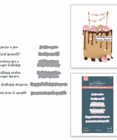 SPELLBINDERS - Bougie Birthday Sentiments Press Plate & Die