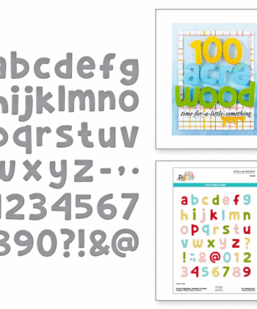 SPELLBINDERS - Pooh's Alphabet, Numbers & More Etched Dies