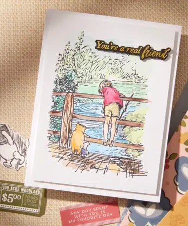 Alternative view of SPELLBINDERS - Silly Old Bear Sentiments Press Plate & Die Set