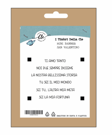 IL NEGOZIO DELLA MAMMA DI CLE-I TIMBRI DELLA CLE - MINI BANNER STRIP - SAN VALENTINO