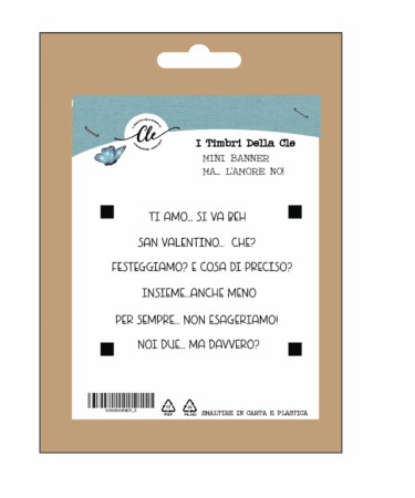 IL NEGOZIO DELLA MAMMA DI CLE- I TIMBRI DELLA CLE - MINI BANNER STRIP - MA... L'AMORE NO!
