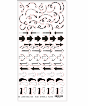 IL NEGOZIO DELLA MAMMA DI CLE- GLI ABBELLIMENTI DELLA CLE - BASIC STICKER 1 - FRECCE