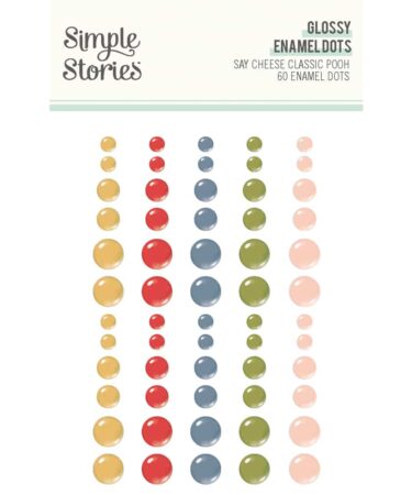 SIMPLE STORIES - Collezione Say Cheese Classic Pooh - Glossy Enamel Dots