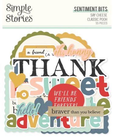 SIMPLE STORIES - Collezione Say Cheese Classic Pooh - Sentiment Bits & Pieces