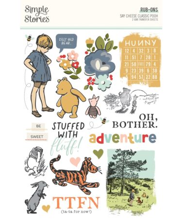 SIMPLE STORIES - Collezione Say Cheese Classic Pooh -   Rub Ons