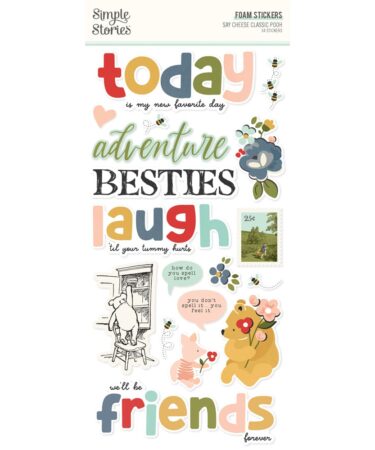 SIMPLE STORIES - Collezione Say Cheese Classic Pooh - Foam Stickers