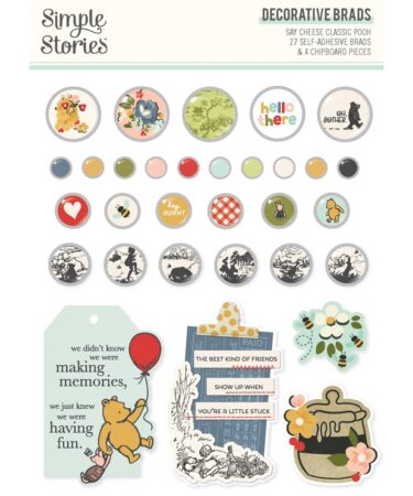 SIMPLE STORIES - Collezione Say Cheese Classic Pooh - Decorative Brads