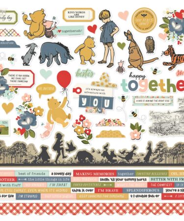 SIMPLE STORIES - Collezione Say Cheese Classic Pooh -  Cardstock Stickers