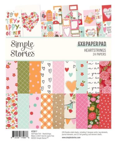 Simple Stories- Collezione Heartstrings - 6x8 Inch Paper Pad