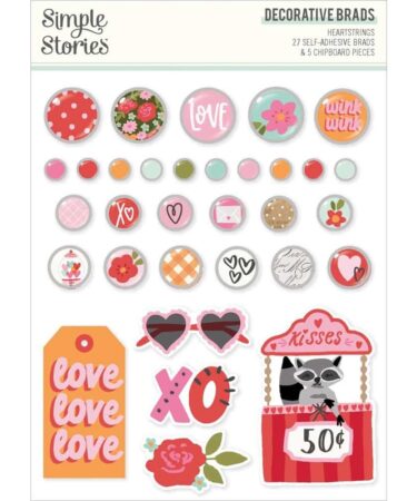 Simple Stories- Collezione Heartstrings - Decorative Brads