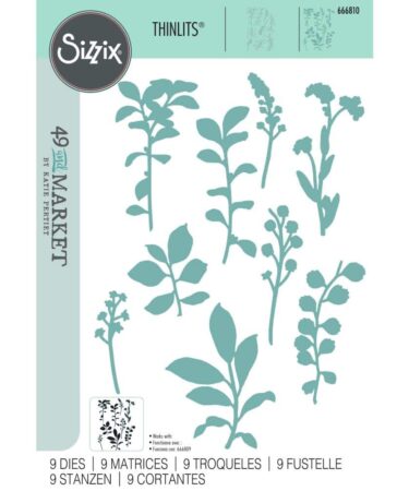 Sizzix Framelits Die Set By 49 And Market - Fine Stems 02