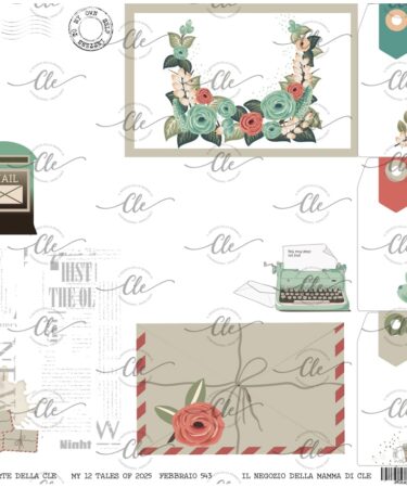 IL NEGOZIO DELLA MAMMA DI CLE - LE CARTE DELLA CLE - MY 12 TALES OF  2025- FEBBRAIO - NUM. 543 (30,5X30,3 cm)