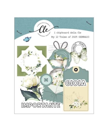 IL NEGOZIO DELLA MAMMA DI CLE - GLI ABBELLIMENTI DELLA CLE – MY 12 TALES OF  2025- GENNAIO - CHIPBOARDS