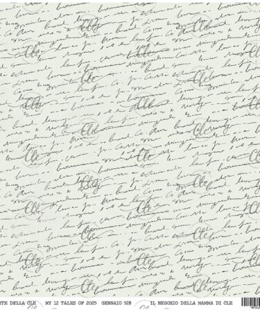 IL NEGOZIO DELLA MAMMA DI CLE - LE CARTE DELLA CLE - MY 12 TALES OF 2025- GENNAIO - 528 (30,5X30,3 cm)