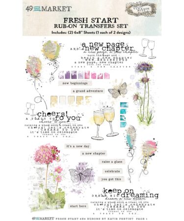 49 And Market Rub-On Transfer Set - Fresh Start