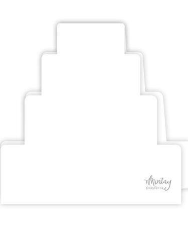 MINTAY - Basic - Birthday Cake Card Base - White