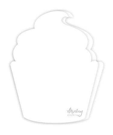 MINTAY - Cupcake Card Base - White