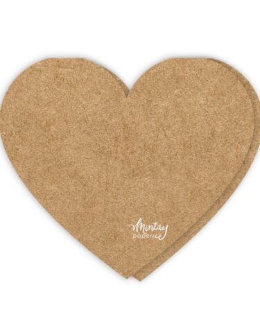 MINTAY -  Basic - Heart Card Base - Kraft