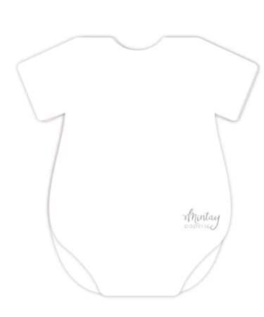 MINTAY - Baby Onesie Card Base - White