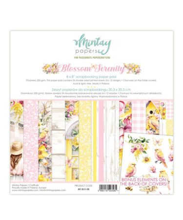 MINTAY - COLLEZIONE BLOSSOM SERENITY -  20x20 cm (8"x8")