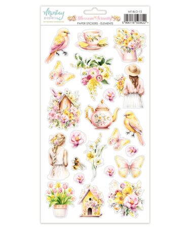 MINTAY - COLLEZIONE BLOSSOM SERENITY - Paper Stickers - Element (6"x12")