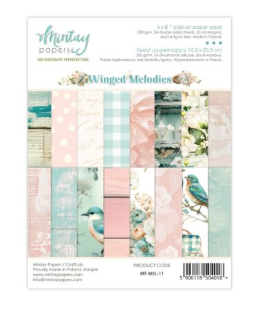 MINTAY - COLLEZIONE WINGED MELODIES - Add-On Paper Pack (6"x8")