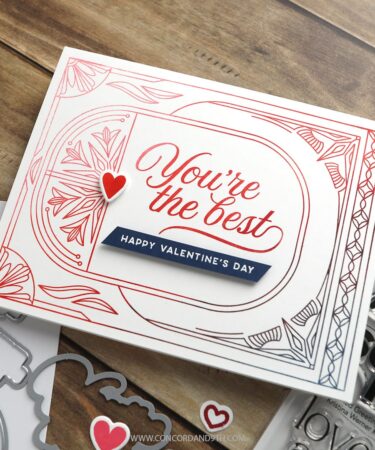 Alternative view of CONCORD & 9TH - Mixed Greetings Love Stamp Set (6 x 6)