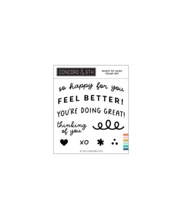 CONCORD & 9TH - Burst of Hugs Stamp Set (4 x 4)