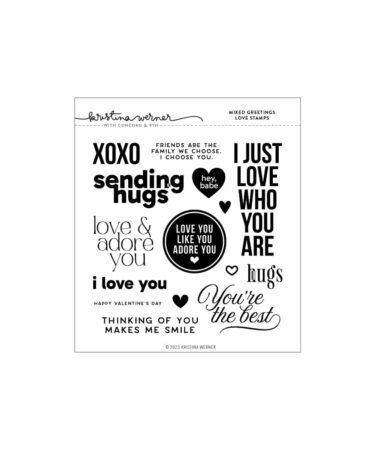 CONCORD & 9TH - Mixed Greetings Love Stamp Set (6 x 6)