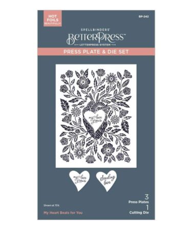 SPELLBINDERS - My Heart Beats for You Press Plate & Die Set