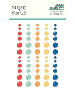 Simple Stories - Collezione Fur Baby Dog -Glossy Enamel Dots