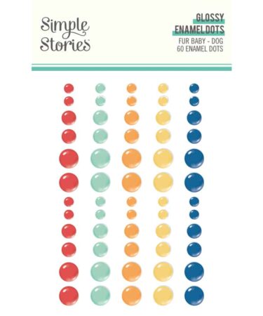 Simple Stories - Collezione Fur Baby Dog -Glossy Enamel Dots