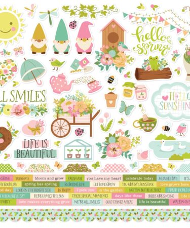Simple Stories - Collezione Tea Garden - Cardstock Stickers