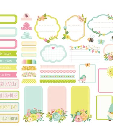 Alternative view of Simple Stories - Collezione Tea Garden - Journal Bits & Pieces