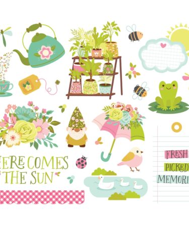 Alternative view of Simple Stories - Collezione Tea Garden - Big Bits & Pieces