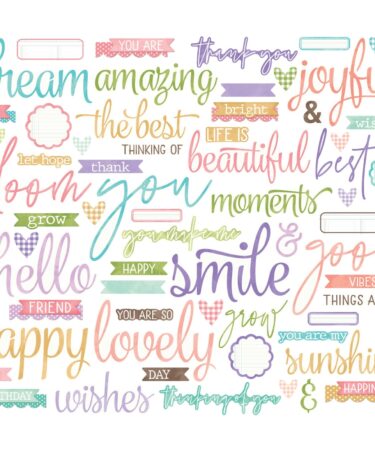 Alternative view of Simple Stories - Collezione Simple Vintage Flower Shoppe - Sentiment Bits & Pieces