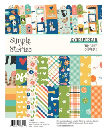Simple Stories - Collezione  Fur Baby (Cat & Dog) - 6x8 Pad