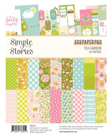 Simple Stories - Collezione Tea Garden - 6x8 Pad