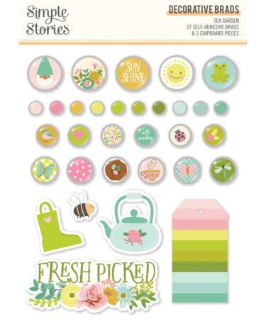 Simple Stories - Collezione Tea Garden - Decorative Brads