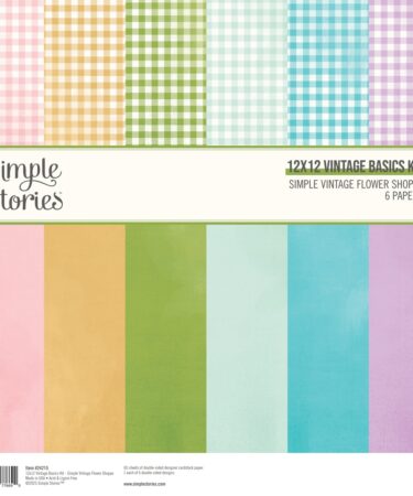 Simple Stories - Collezione Simple Vintage Flower Shoppe - 12x12 Vintage Basics Kit
