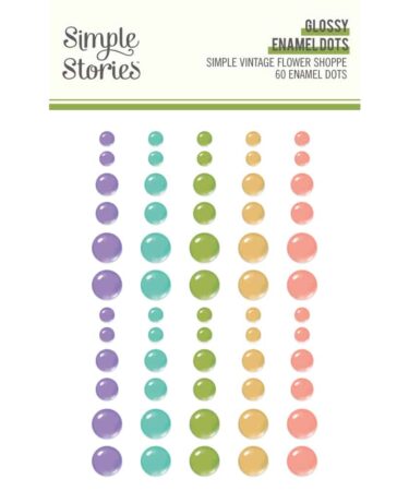 Simple Stories - Collezione Simple Vintage Flower Shoppe - Glossy Enamel Dots