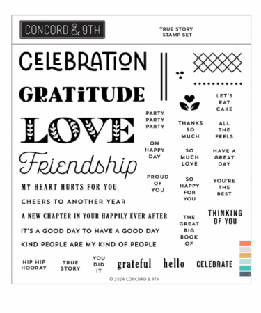 CONCORD & 9TH - True Story Stamp Set