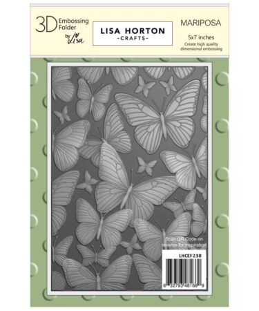 Lisa Horton Crafts Embossing Folder 5"X7" -Mariposa