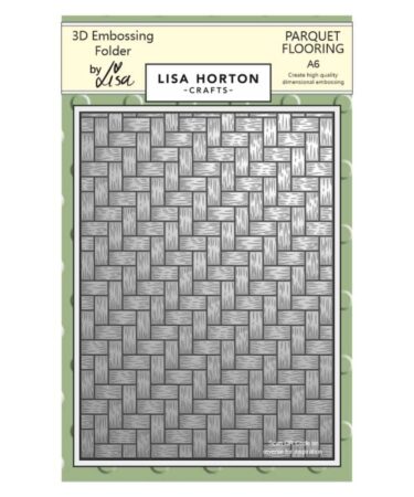 Lisa Horton Crafts A6 Embossing Folder -  Parquet Flooring