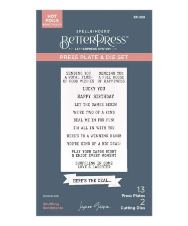 SPELLBINDERS - Press Plate & Die Set Shuffling Sentiments