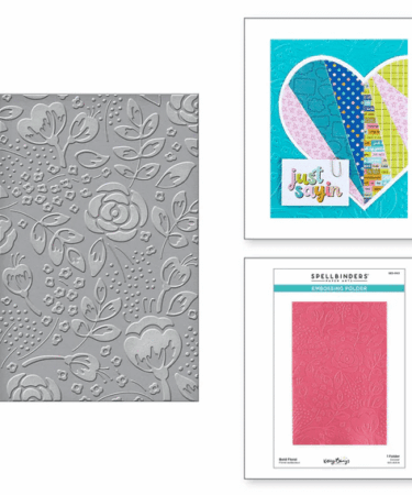 SPELLBINDERS - embossing folder Bold Floral