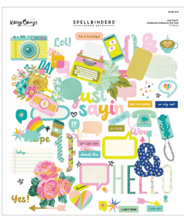 SPELLBINDERS - Just Sayin' Chipboard Die Cuts
