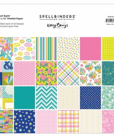 SPELLBINDERS - Just Sayin' 12" x 12" Printed Paper Pack